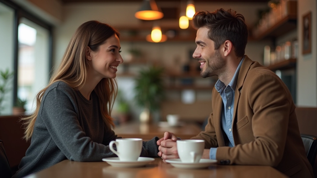 Manželský pár v kavárně diskutuje o financích a budoucnosti