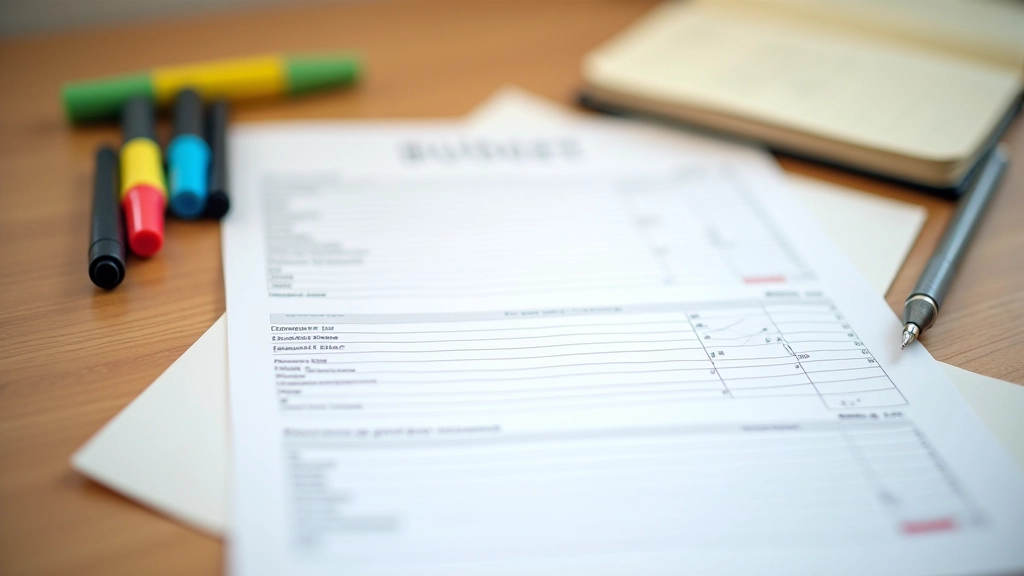 Přehledný list s tabulkou společných nákladů a položkami rozpočtu