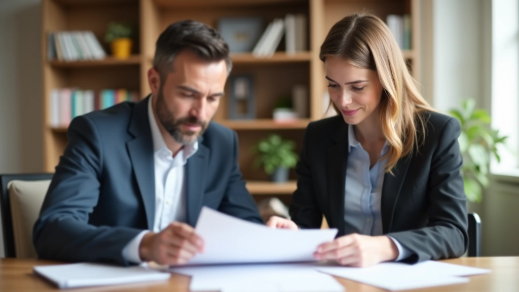 Majitel domu a manželka si prohlížejí dokumenty o nemovitosti a vlastnictví